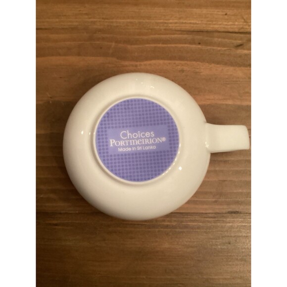 PORTMEIRION CHOICES WHITE FLAT CUP - Picture 4 of 4